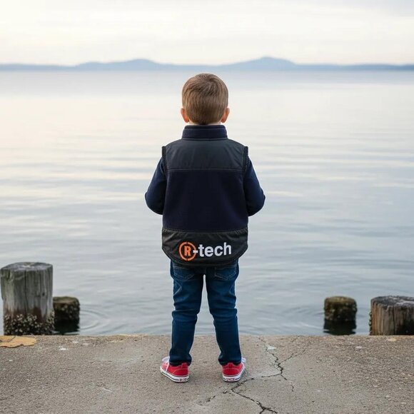 Roots Athletic Fleece/Nylon Zip-Up Vest Made in Canada size 4T - Picture 12 of 12